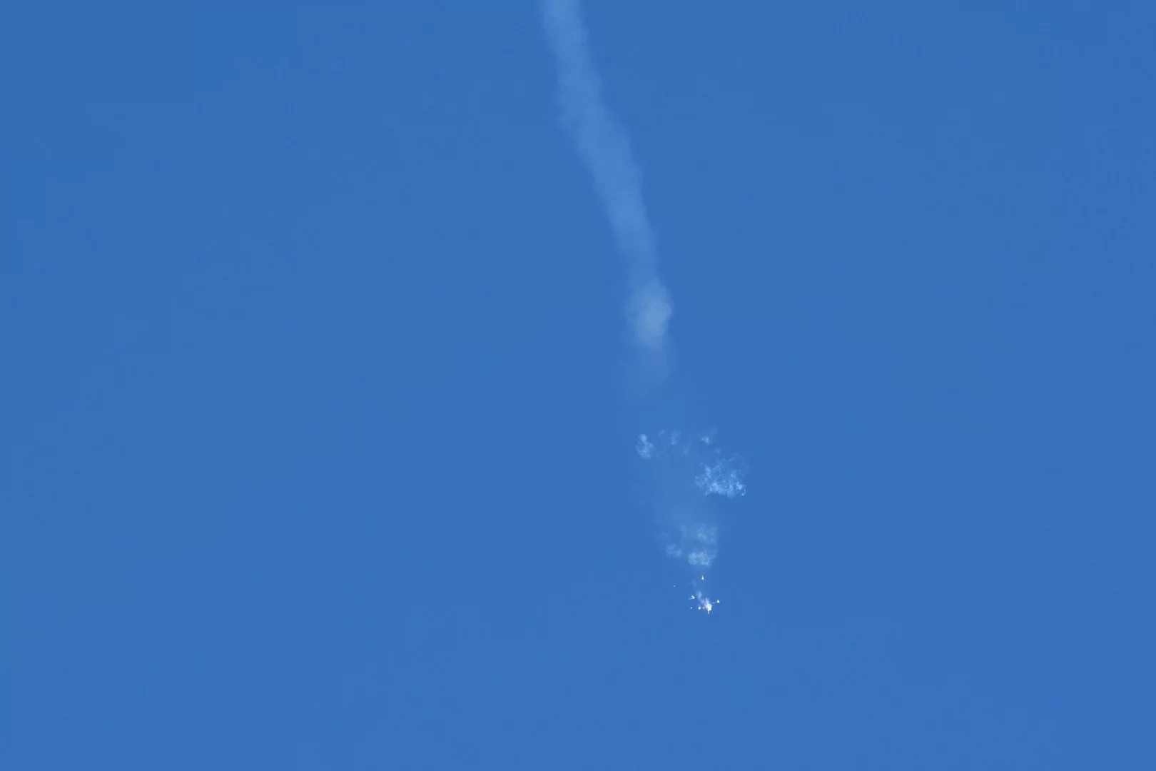 The aftermath of the launch abort