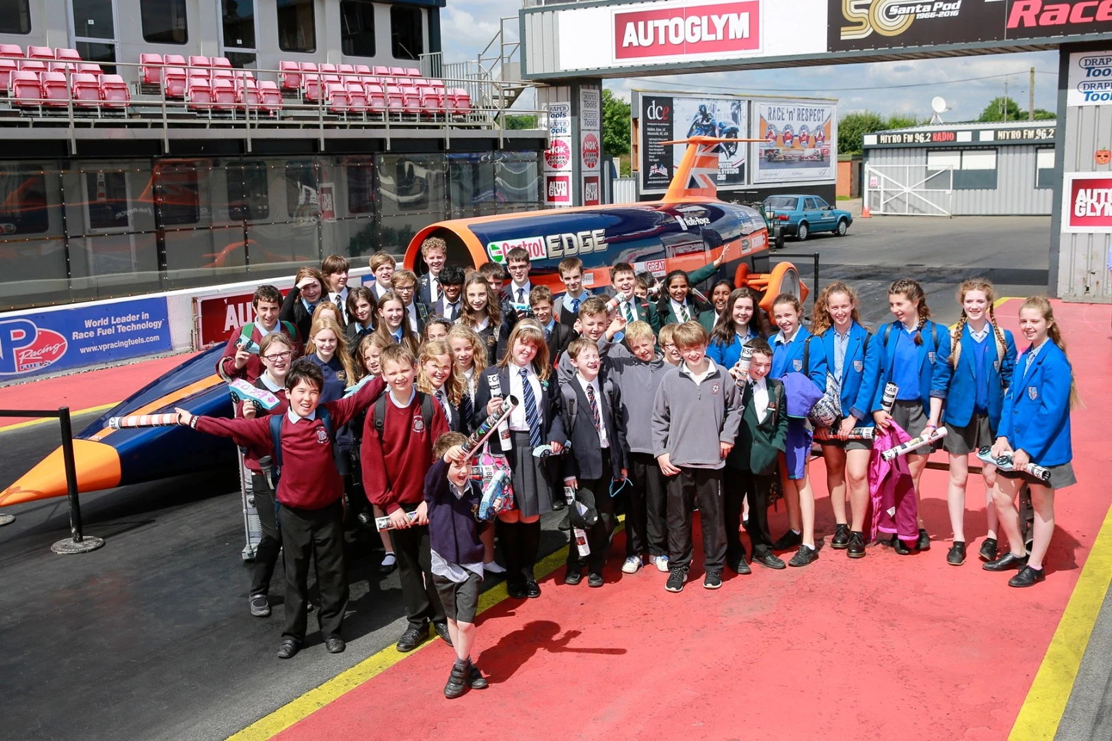 Each of the 25 teams who reached the final will have their name printed on the tail fin of the Bloodhound SSC for its land speed world record attempt