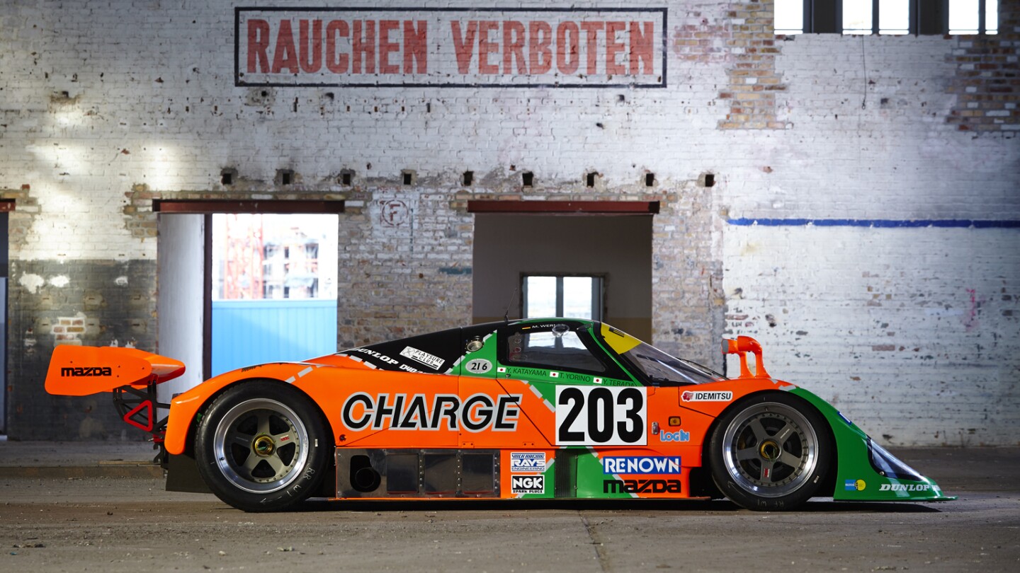 This Mazda 767B racing car won its class at Le Mans in 1990, and was sold by Gooding & Co at Amelia Island in 2017 for $1,750,000.