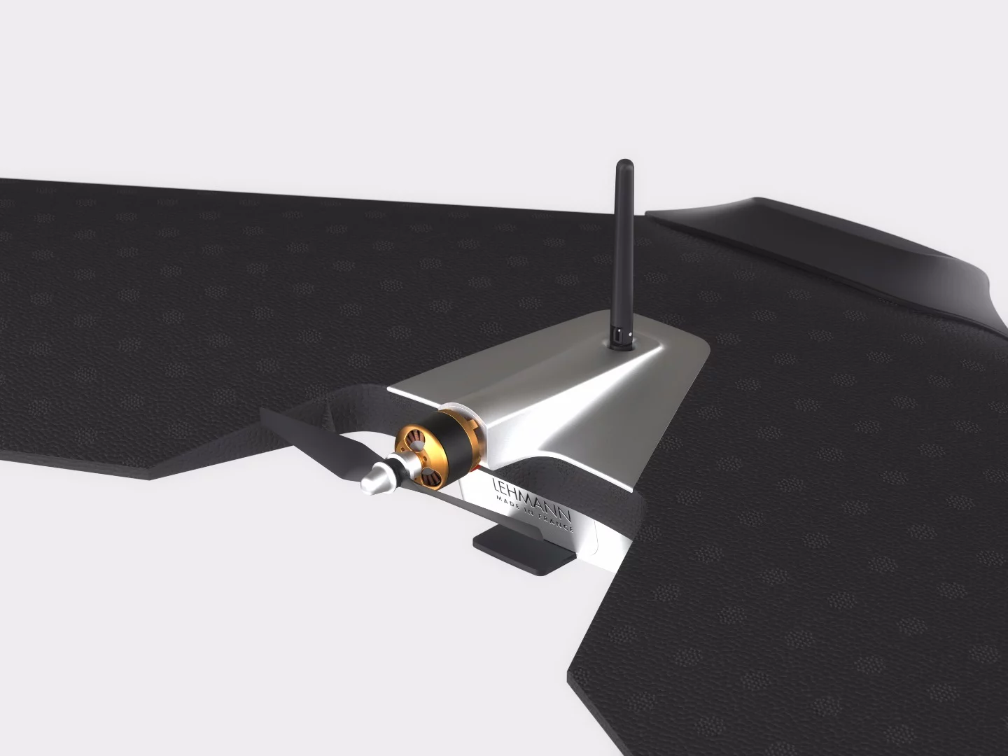 The drones are propelled by a single electric pusher propeller with brushless motor