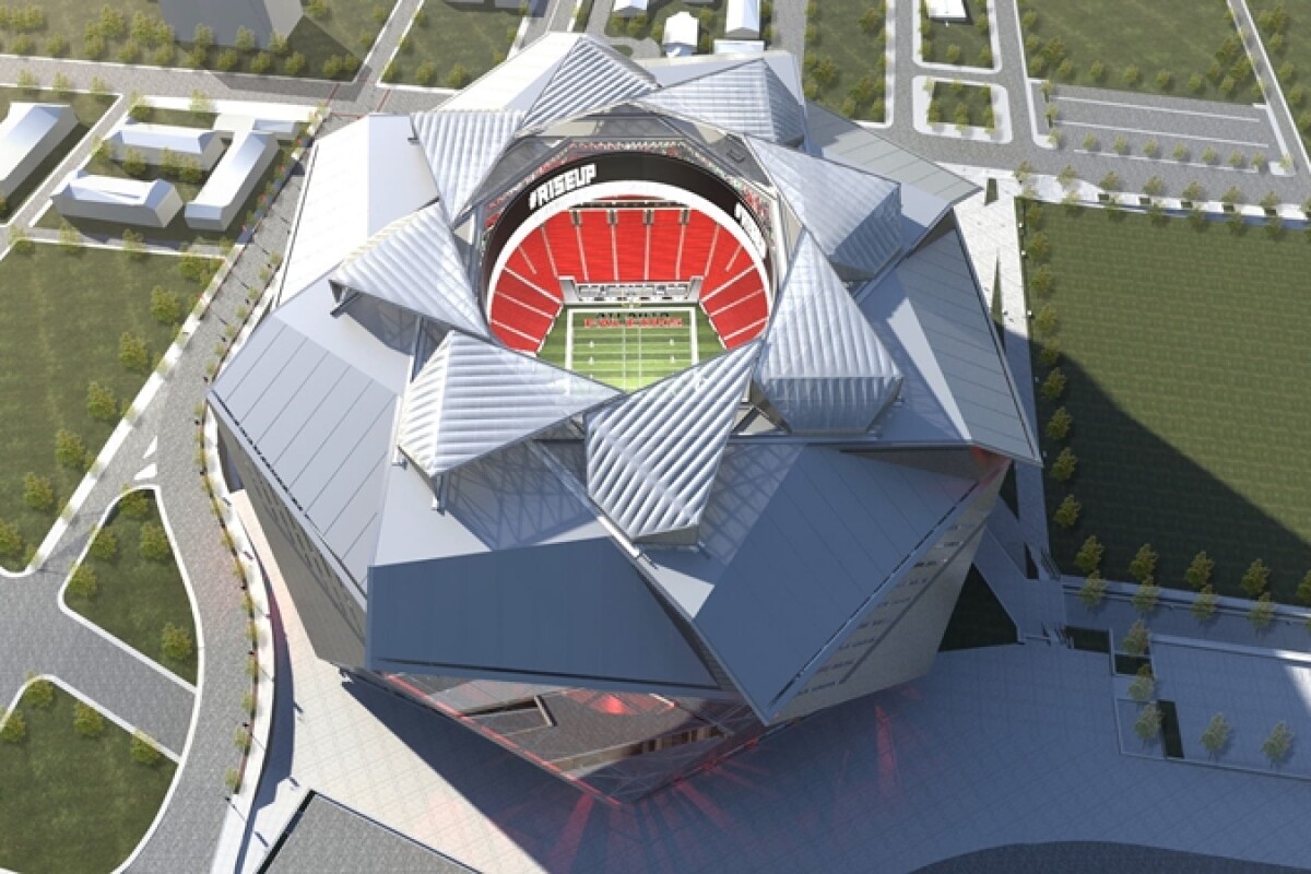New Atlanta Stadium to boast an eight section interlocking retractable roof