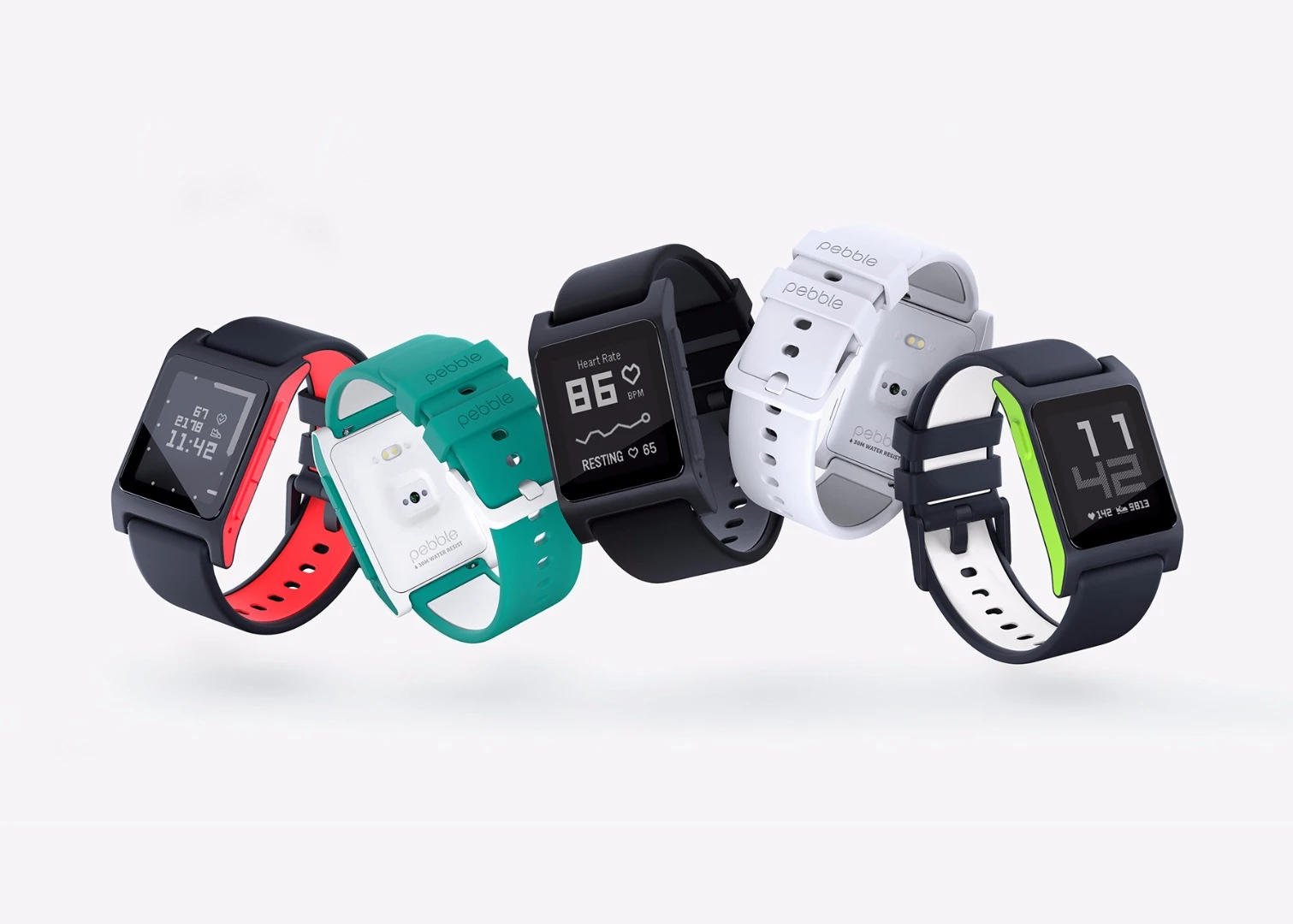 The Pebble 2 is an upgrade on the original Pebble, adding a heart rate monitor and better activity tracking