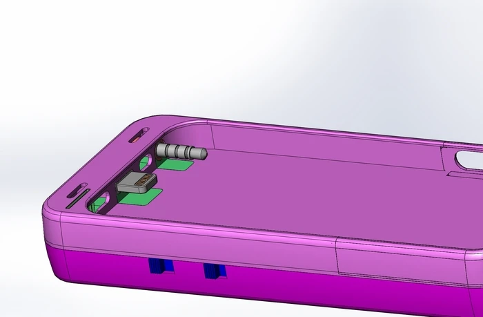 The case also includes a port for a micro-USB connection that can recharge your phone and the Mipwr Dynamo simultaneously.