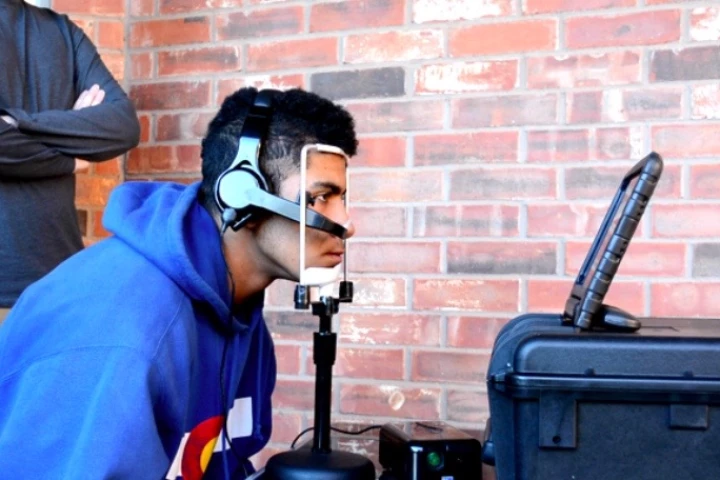 The EyeGuide Focus system in use