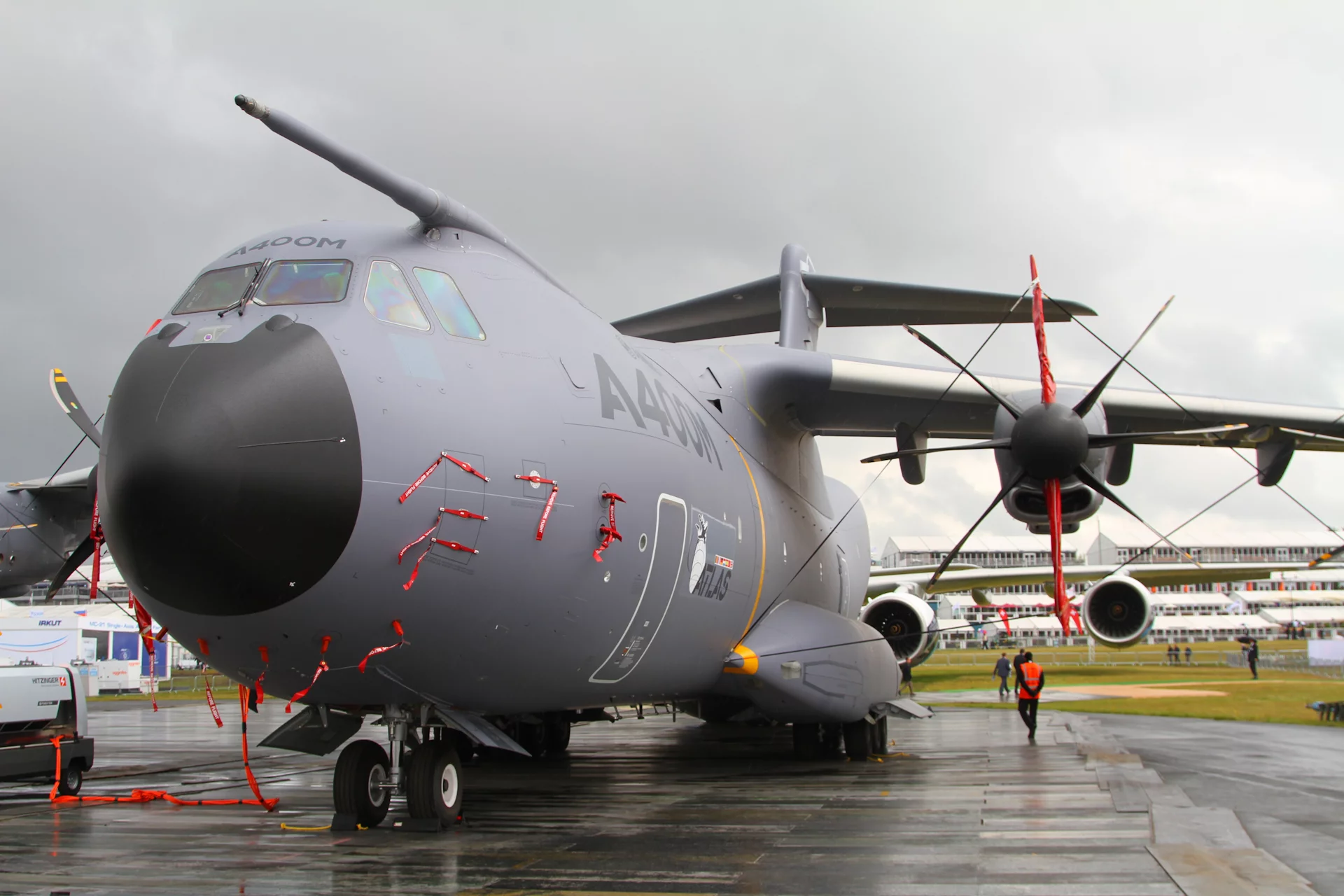 Still in testing, the Airbus A400M Atlas was slated to fly at Farnborough this year, but was ultimately unable to do so (Photo: Gizmag)