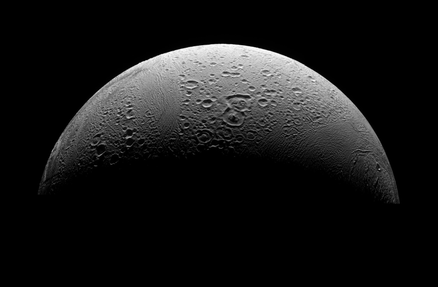 Enceladus' north polar region