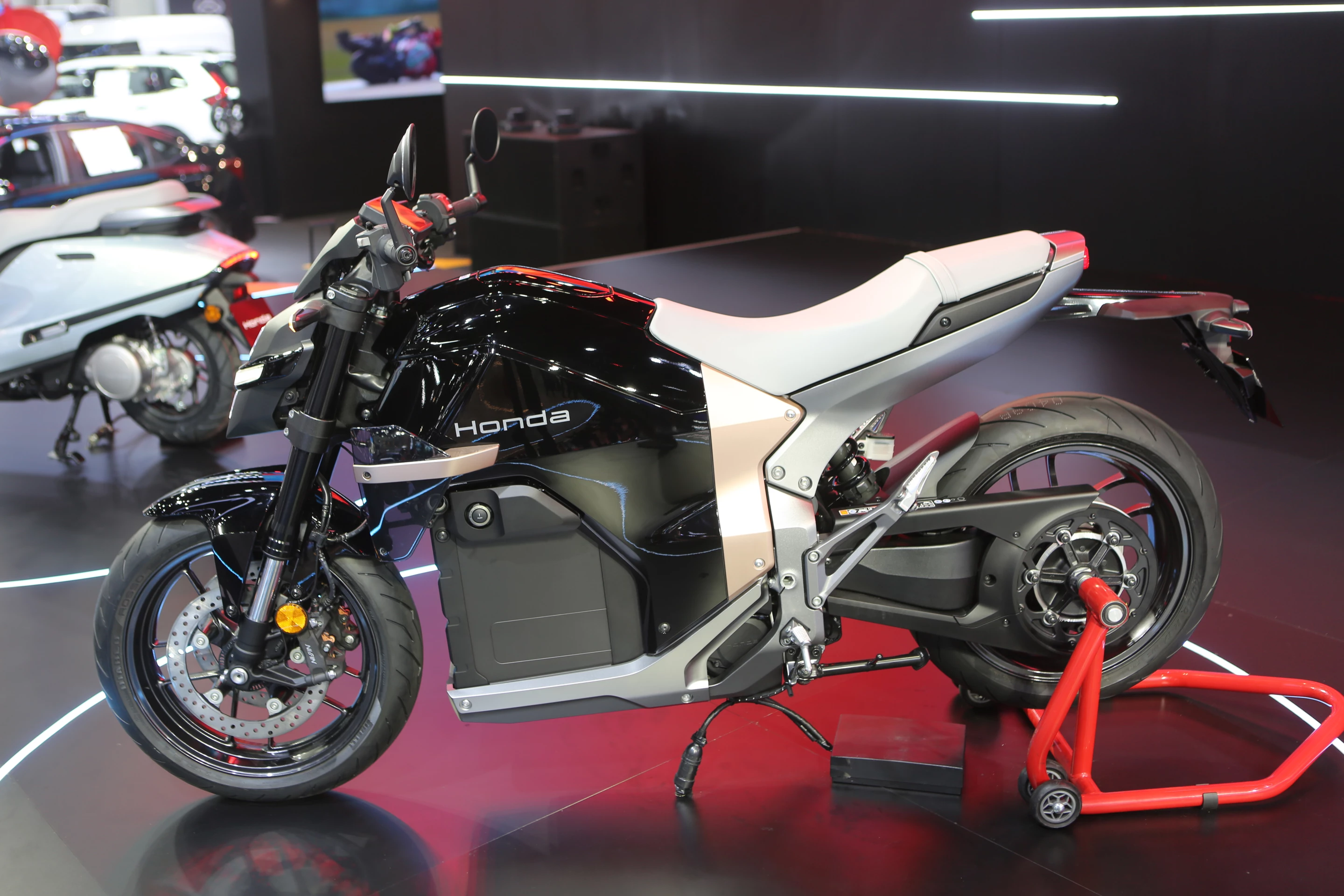My vote for the most likely motorcycle to succeed ... not just at the show, but in a long time. Honda's WN7 was first shown as a design concept in 2024, then announced as Honda's first electric motorcycle at EICMA in November 2025. Fresh from taking out an IF design award, the lightweight EV has just 50 kW of power but the torque of a 1000cc ICE bike. It might only offer a range of 140km but it will be an urban scalpel. It'll charge from 20% to 80% in 30 minutes and orders are already being taken in the UK where it will sell for GBP £12,999 (USD $17,500). Just as an aside, when Honda released the original Honda CB750 four more than 50 years ago , the most significant motorcycle in history, it came with 67hp - that's 50 kW BTW