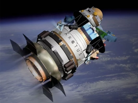 Artist rendition of ARCTUS in orbit
