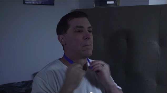 Night Shift is designed to be worn on the back of the neck