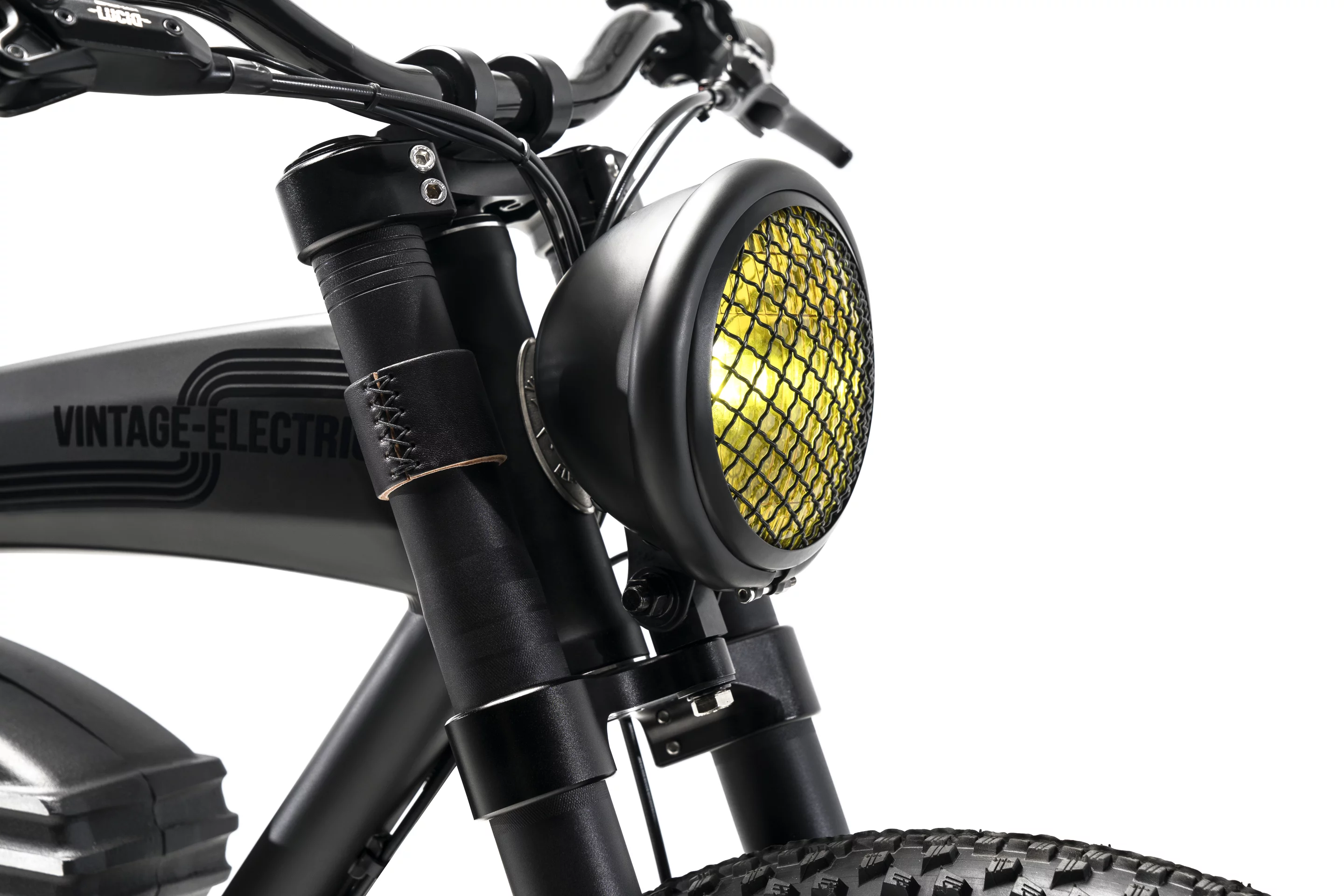 The Scrambler S has a rally-style yellow headlight