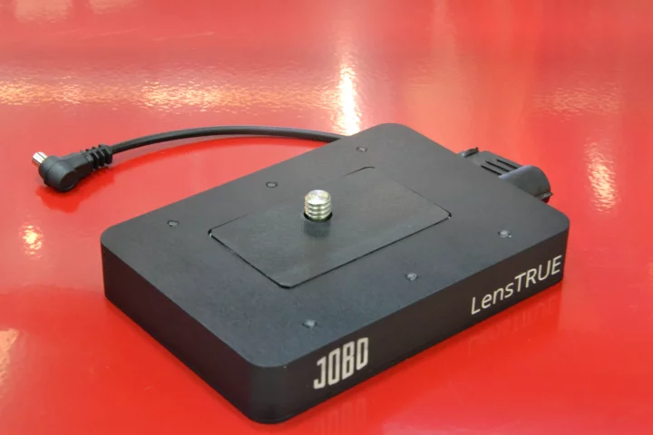 Jobo's LensTrue hardware on show at Photokina 2014 (Photo: Paul Ridden/Gizmag)