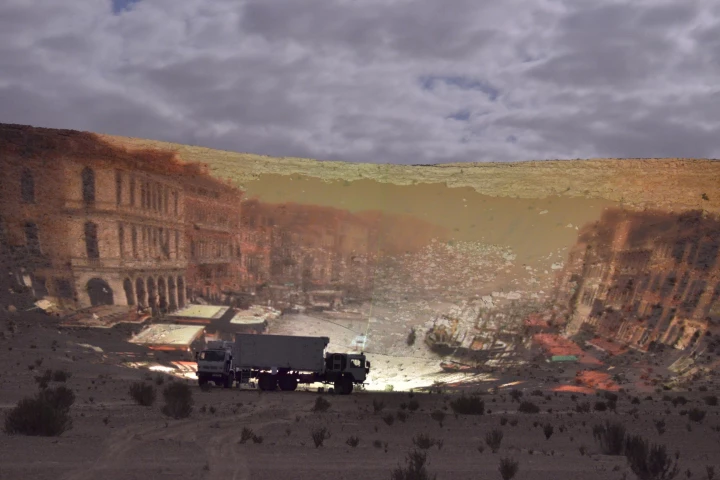 The canals of Venice, Italy invade the Sahara