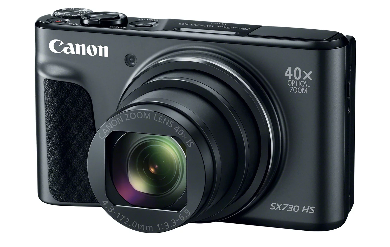 The Canon PowerShot SX730 HS uses a 20.3-megapixel 1/2.3-inch CMOS sensor