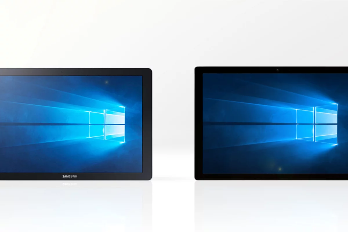 Gizmag compares the specs and features of the (nearly-identical looking without their keyboards) Samsung Galaxy TabPro S (left) and Microsoft Surface Pro 4