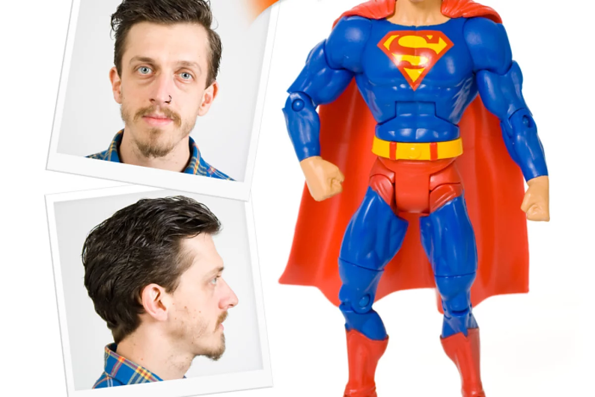 For about $127, UK novelty company Firebox will create a 3D-printed model of your head, which you can stick on a supplied superhero action figure