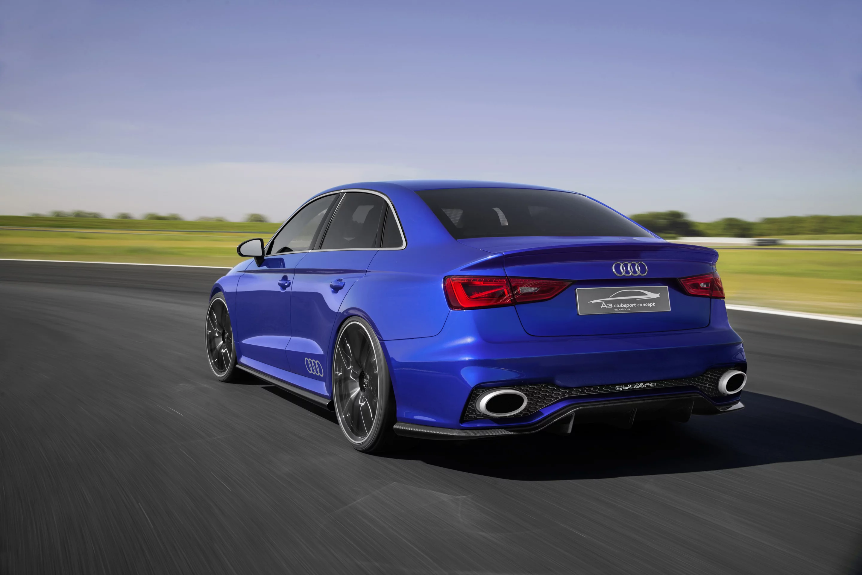 The Audi A3 clubsport is powered by a 525-hp five-cylinder engine