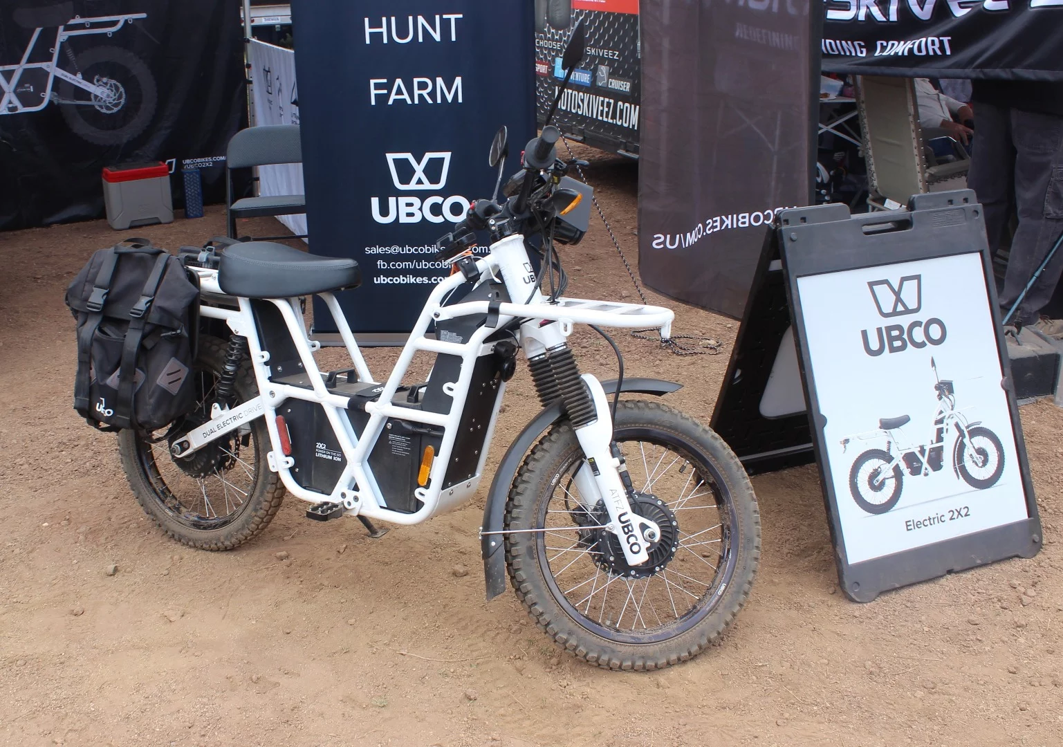 Ubco's 2x2 is an electric bike that looks right at home at Overland Expo
