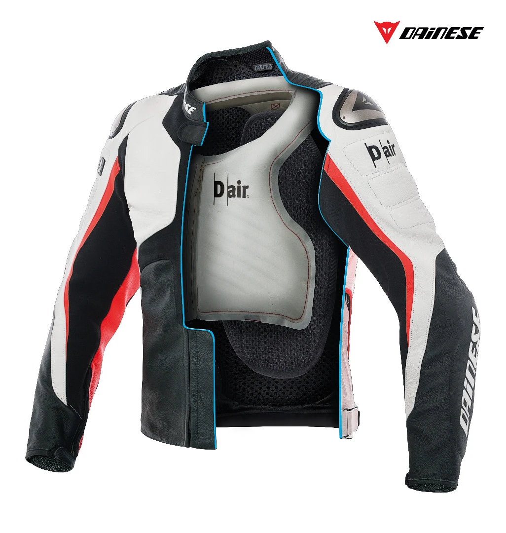 An integrated ON/OFF switch is positioned in the closing flap of the jacket