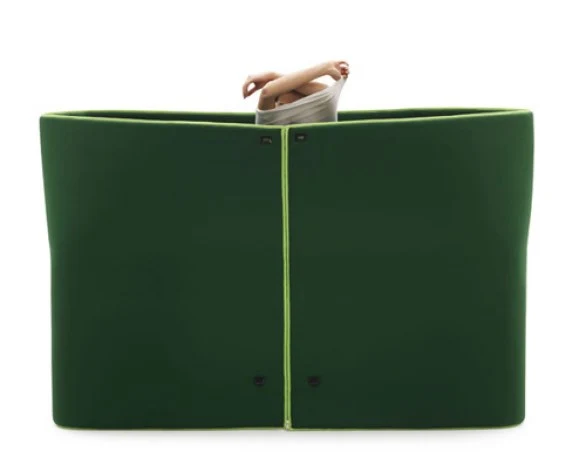 Raise the side panels to create a secret cubby or convenient dressing room. (Image from Campeggi)