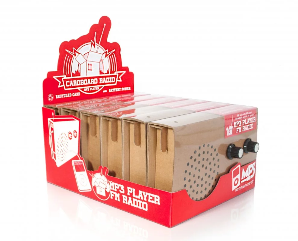 A batch of six Card Radios as packed for shipping