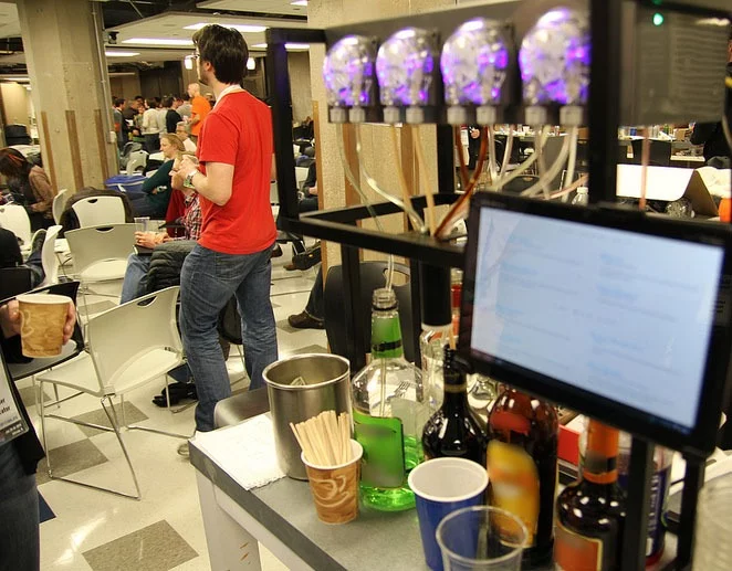 The Bartendro in use at a party