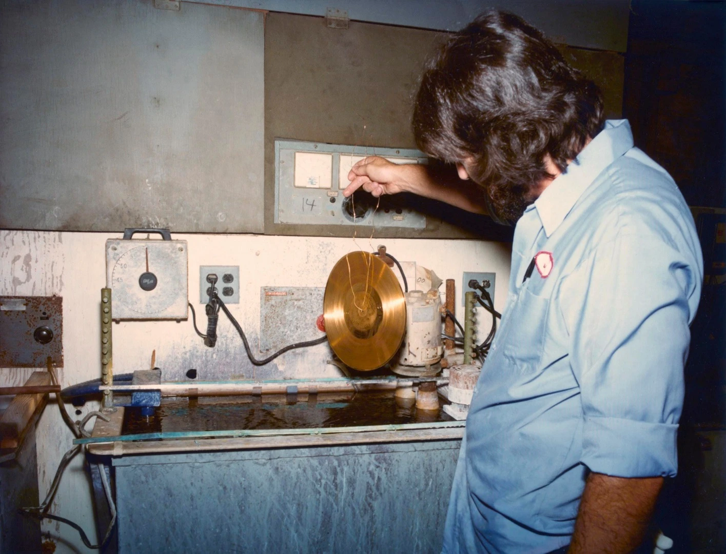 The records were made of copper and plated in gold