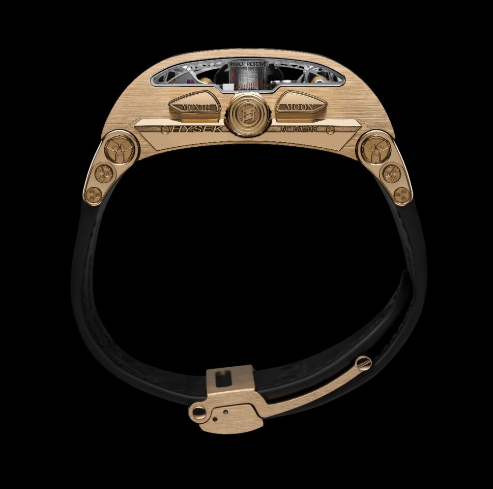 The Hysek Colossal power reserve readout