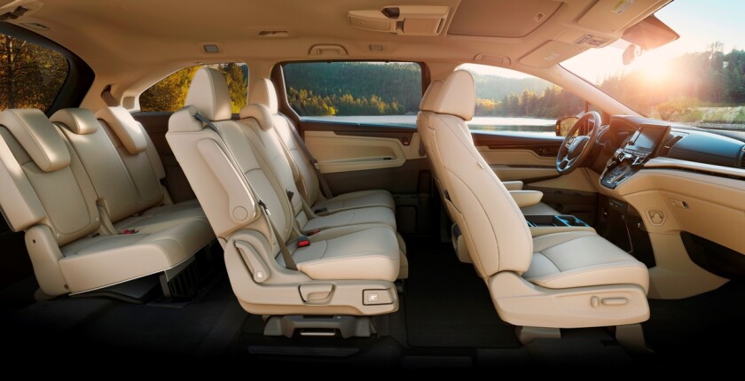 The 2018 Honda Odyssey boasts three rows of seats