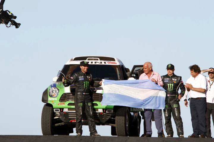 Peterhansel and his MINI ALL4 Racing
