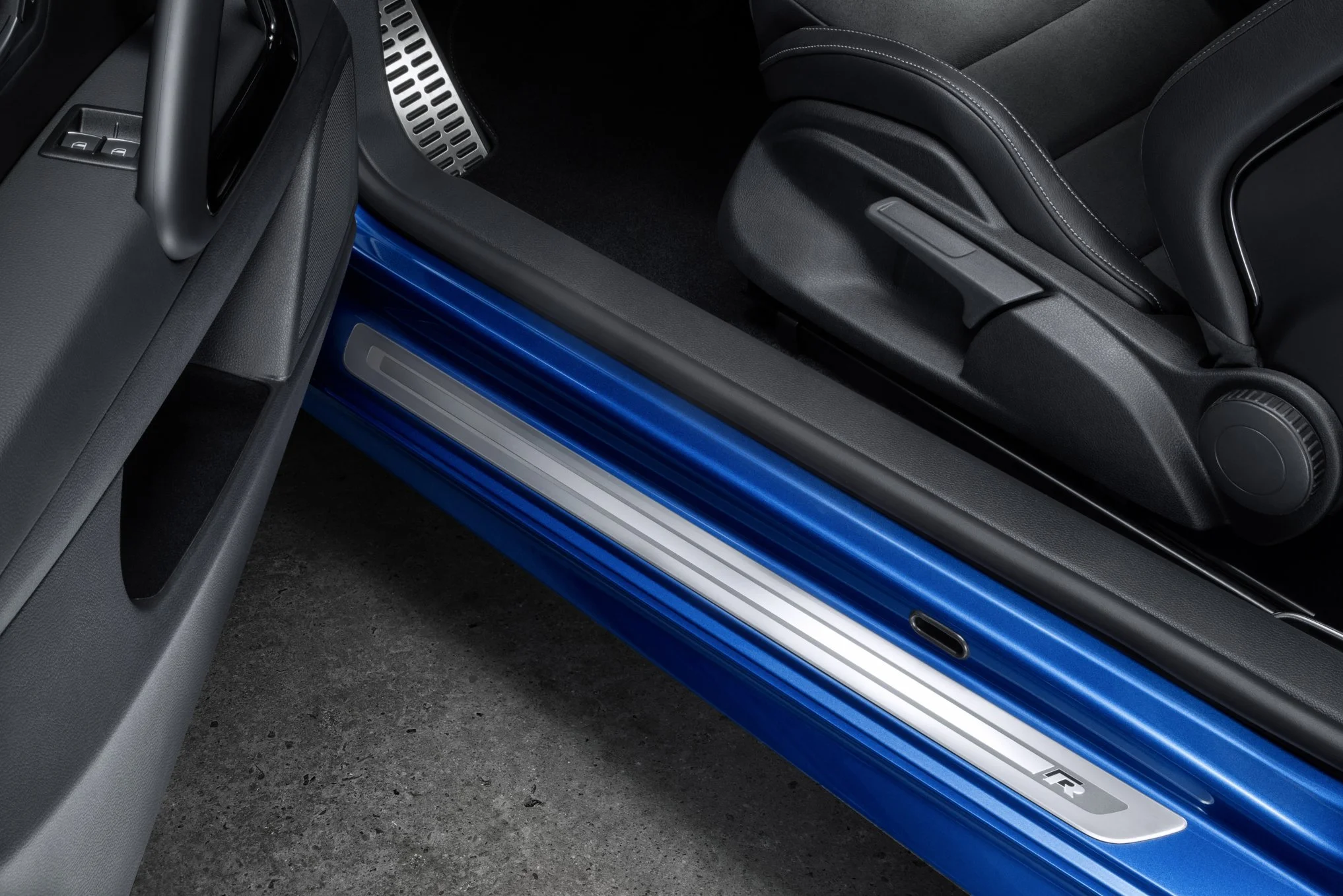 The Scirocco R's interior has been updated to include new gauges and a leather steering wheel