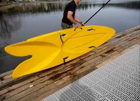You don't have to lug the fully extended board until you're ready to launch