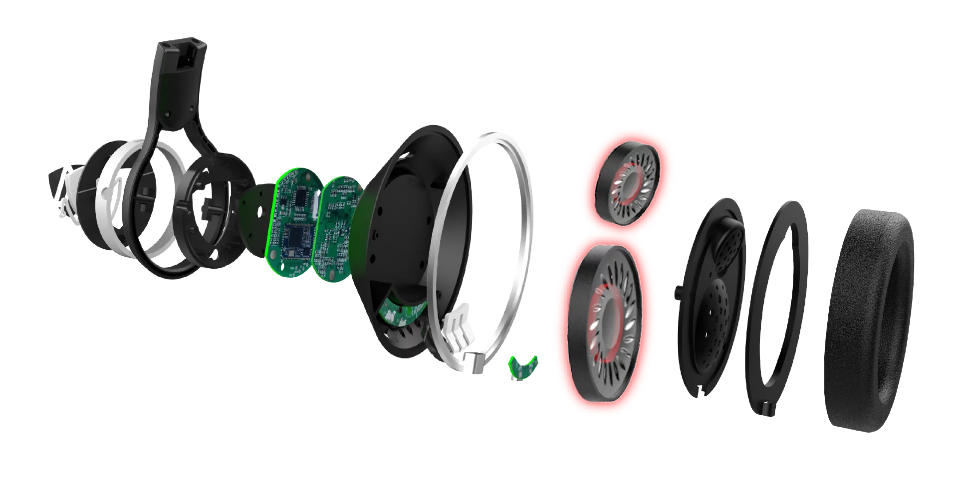 A dual driver design with onboard digital signal processing sees a tweeter handling the higher frequencies and a second speaker taking care of the low to mids