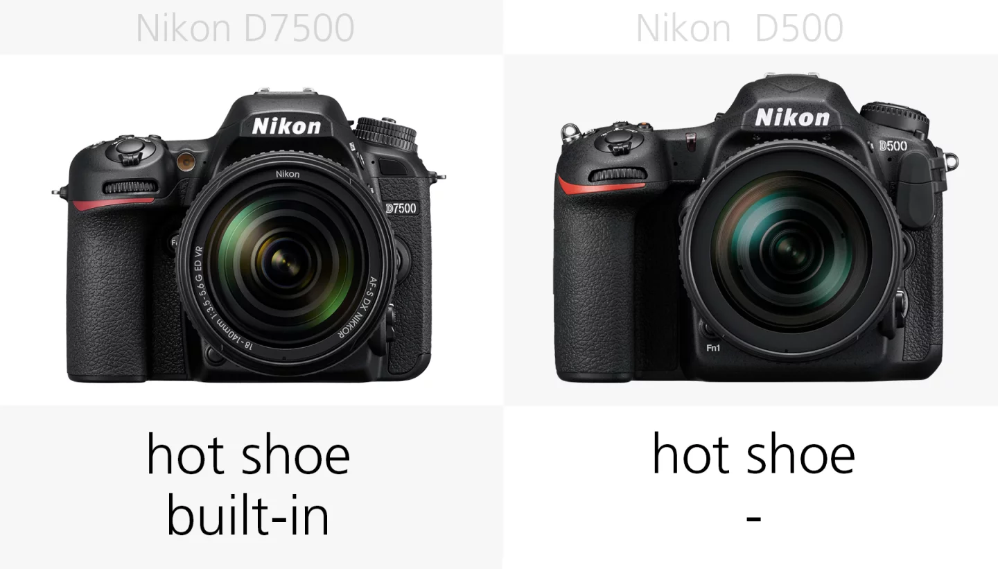 The flash of the Nikon D7500 and Nikon D500 compared