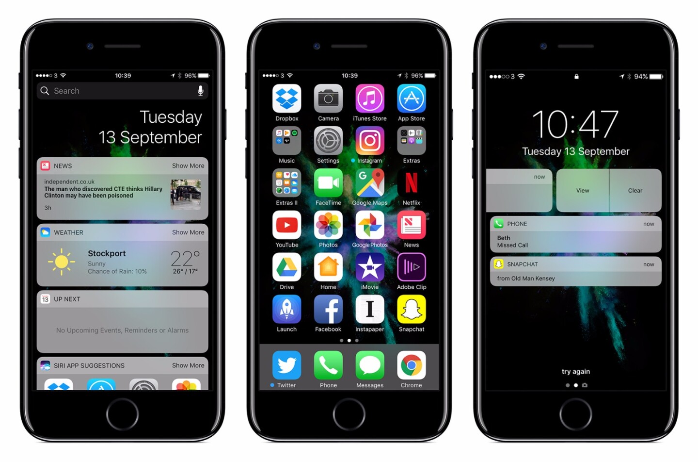 The lock screen has been revamped, and to us feels more intuitive, with the option to dip into and respond to notifications directly
