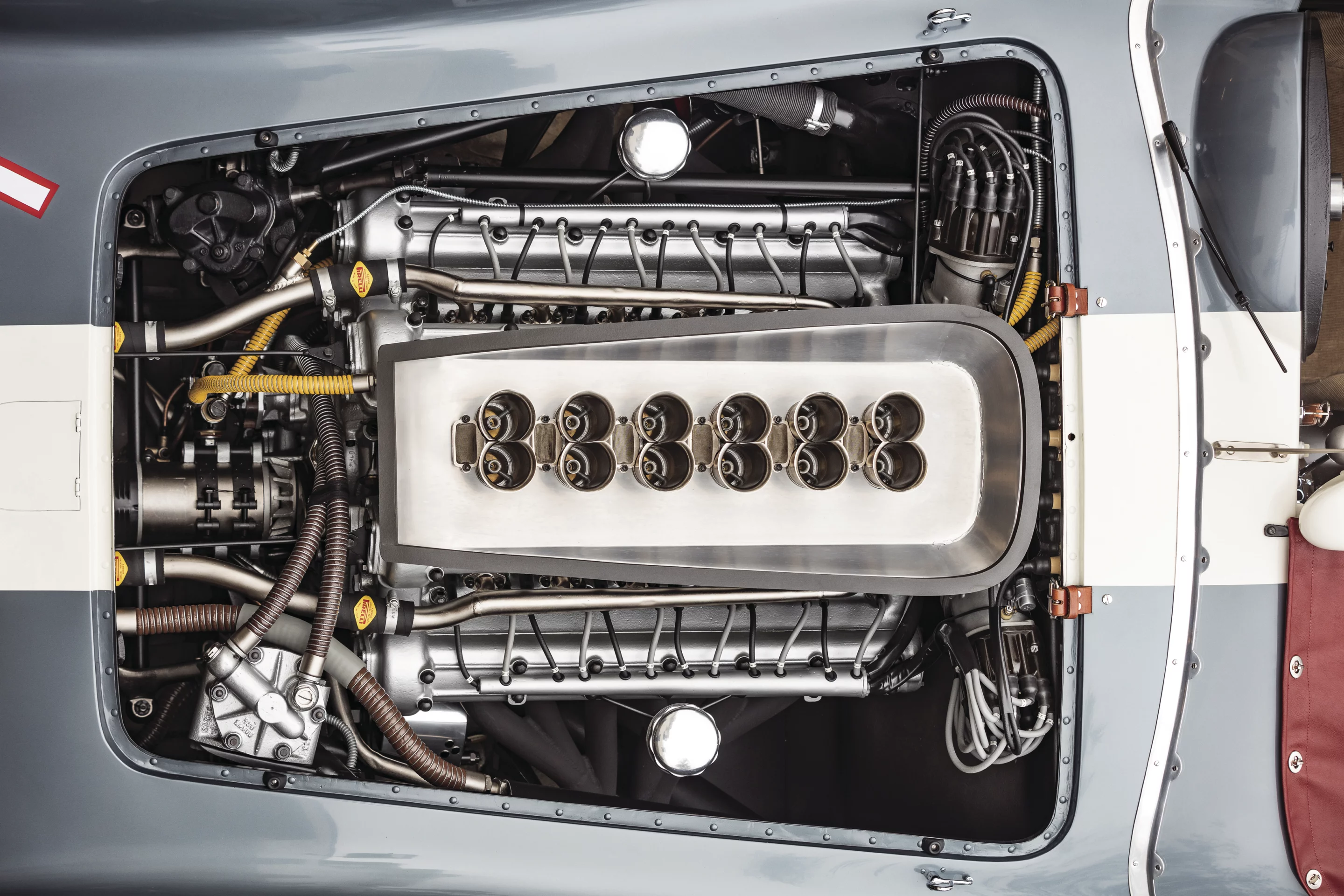 The Ferrari 335S Spider is the ultimate development of the front-engined Ferrari Sports racing Spyder.