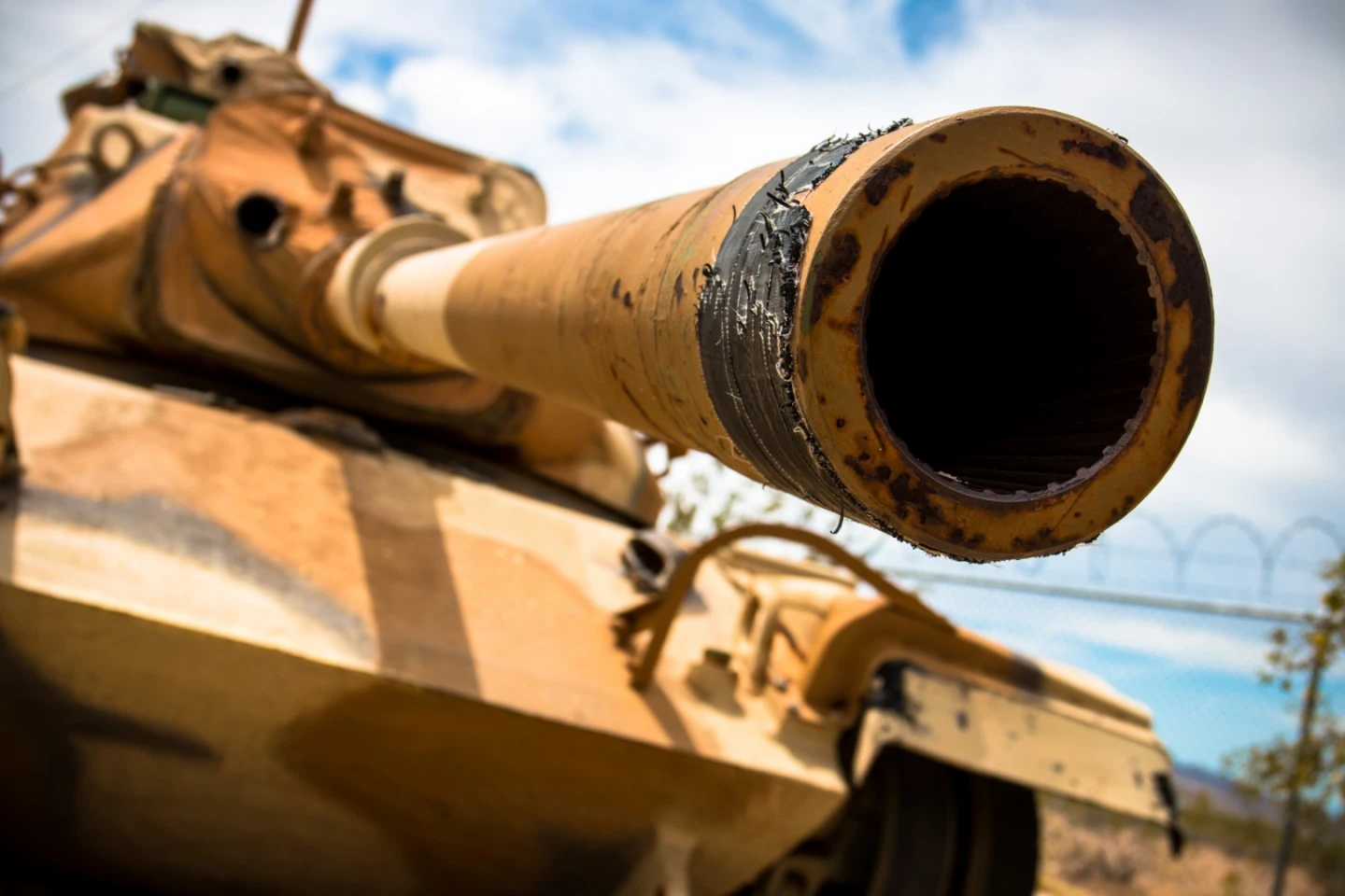 The M60 Patton Tank was built after the M48 Patton as an upgrade to match the Soviets' advancing tank technology. It's the 4th tank to carry the name of General George S. Patton. The M60 Patton's role was that of a Main Battle Tank (MBT). It was equipped with a staggering M68 105mm main gun. It had a top speed of 30 mph and a range of 310 miles before needing fuel. The M60 weighed a mere 46 tons. How'd you like to be staring down all 105mm of barrel on this M60A1?