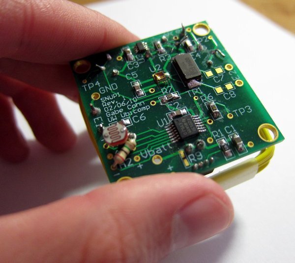 The sensor uses custom electronics and can potentially run for decades on a single watch battery (Image: Gabe Cohn)