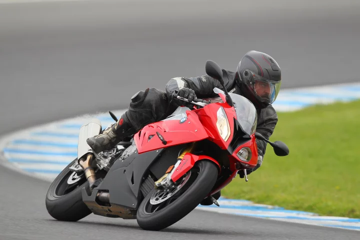 BMW's 2015 S1000RR features active suspension as part of an extraordinary suite of technology. (Photo: Steve Duggan/sdpics.com - supplied by BMW Australia)