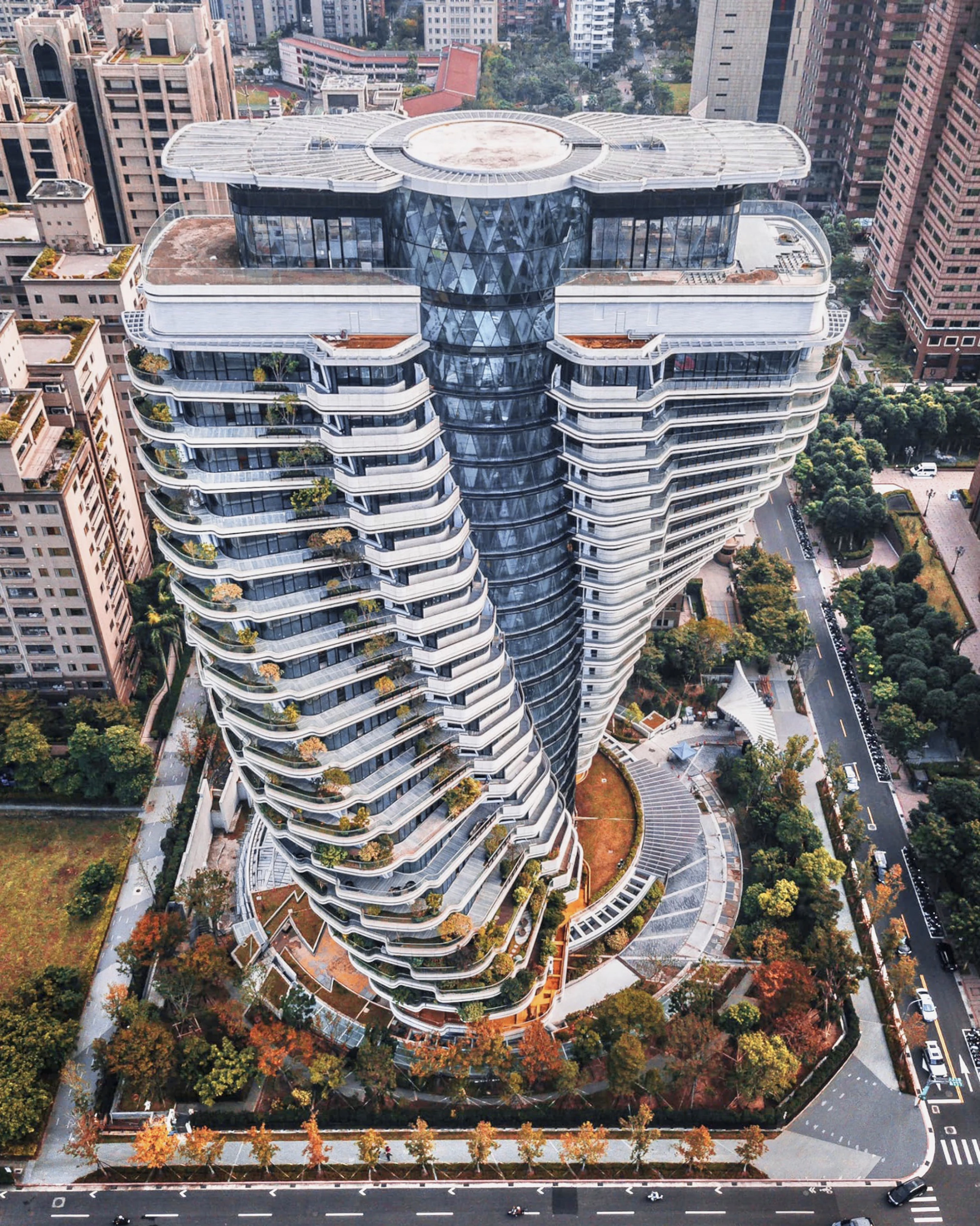 Tao Zhu Yin Yuan's unusual design is inspired by a DNA double helix