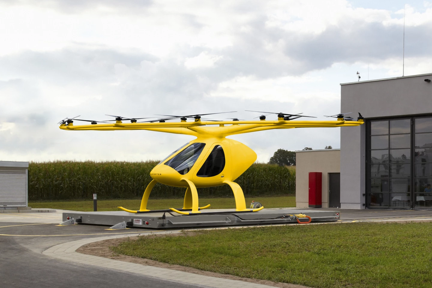 The sir rescue flavor of the VoloCity will be crewed by a pilot and emergency doctor