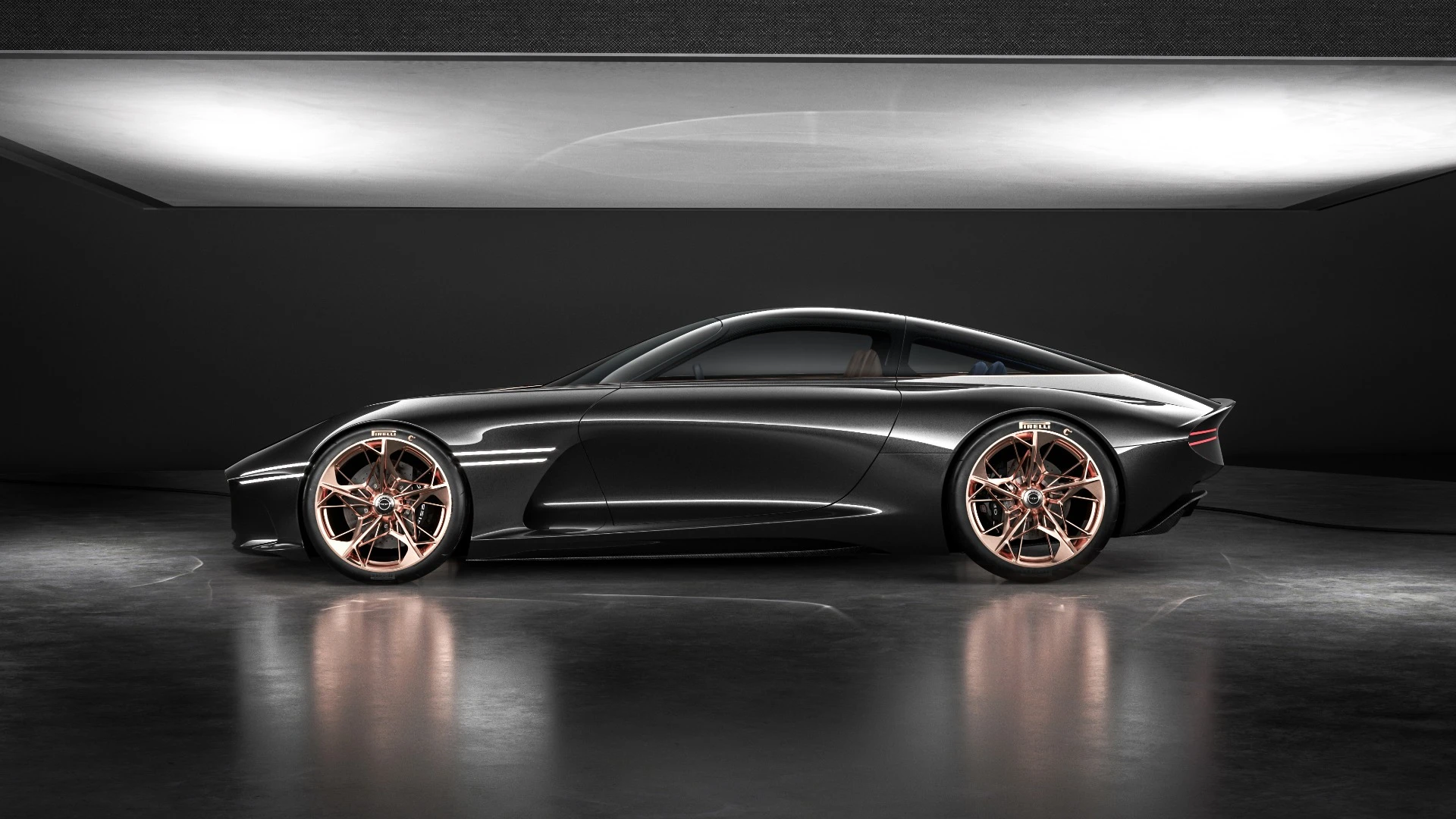 The Genesis Essentia roofline stands 50 in (127 cm) above the ground