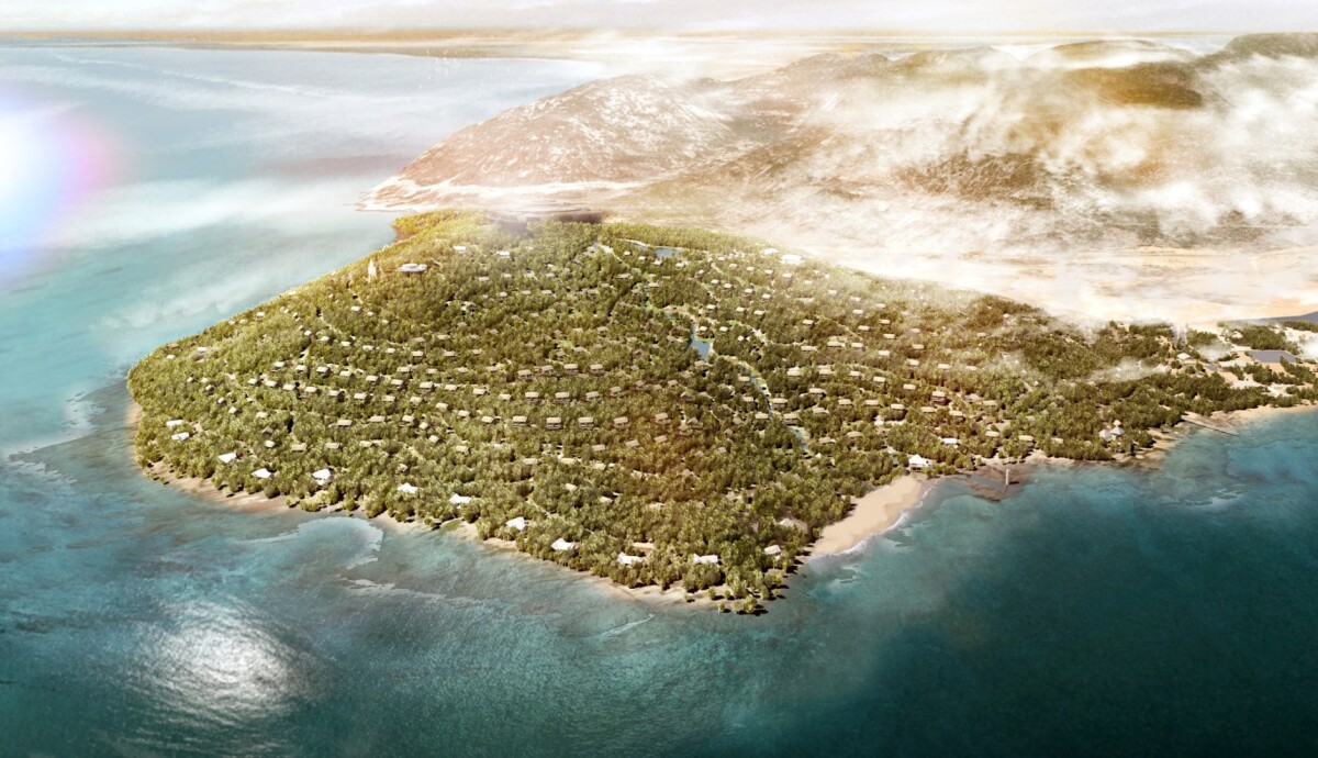 On a coastal outcrop there will be 500 ocean-facing villas primarily for residential purposes