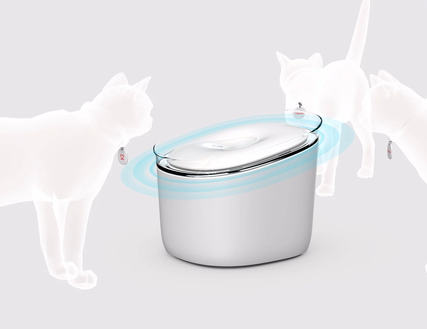 Fura can sense multiple cats and log their drinking data individually