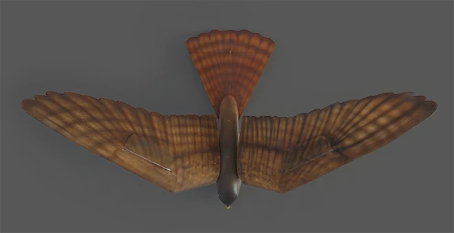 These realistic looking birds actually flap their wings to fly