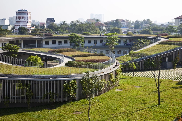 Farming Kindergarten, by Vo Trong Nghia Architects (Photo: Hiroyuki Oki)