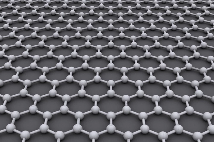 Graphene is a one-atom-thick gauze of carbon atoms resembling chicken wire (Image: AlexanderAlUS via Wikipedia)