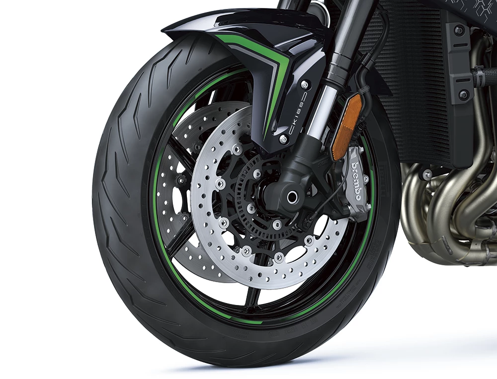 Brembo ABS brakes and Showa Big Piston Forks