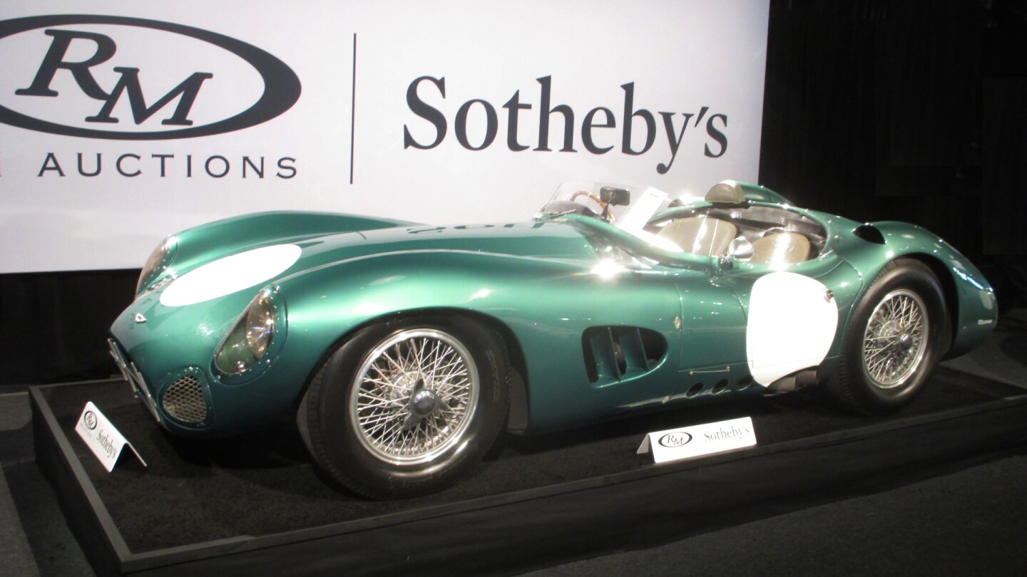 The first of just five DBR1 cars built. The RM Sotheby's press release called it "the most important Aston Martin ever produced." Only five were made, and between them they won the 24 Hour of Le Mans and the World Sportscar Championship in 1959. The Aston Martin DBR1 is now the most expensive British car ever sold at auction. See our extensive feature on this car.