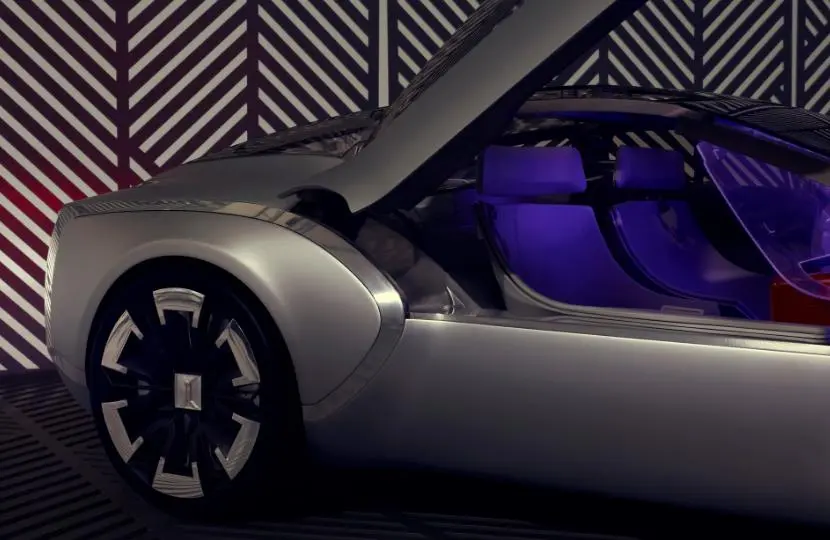The Corbusier concept has rear-hinged dihedral doors