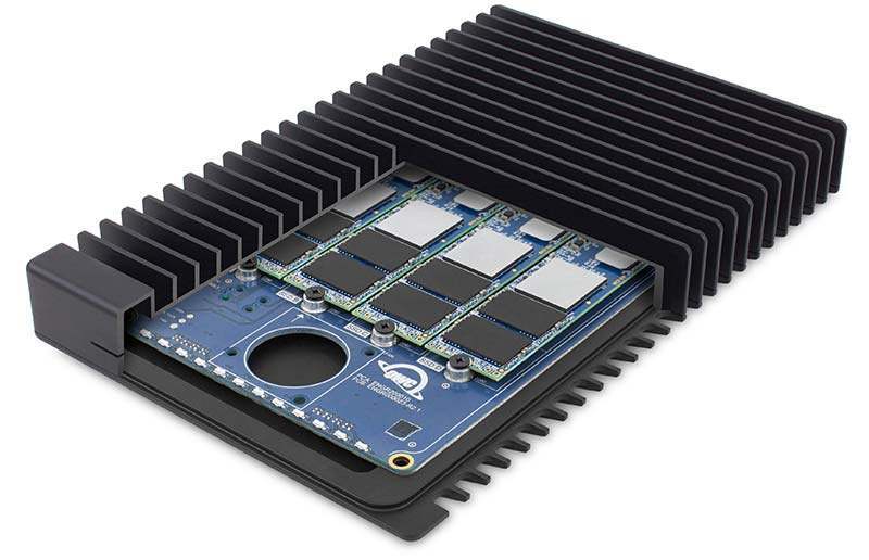 Data transfer speeds of up to up to 2,800 MB/s read and 2,450 MB/s write are possible with the OWC ThunderBlade external SSD